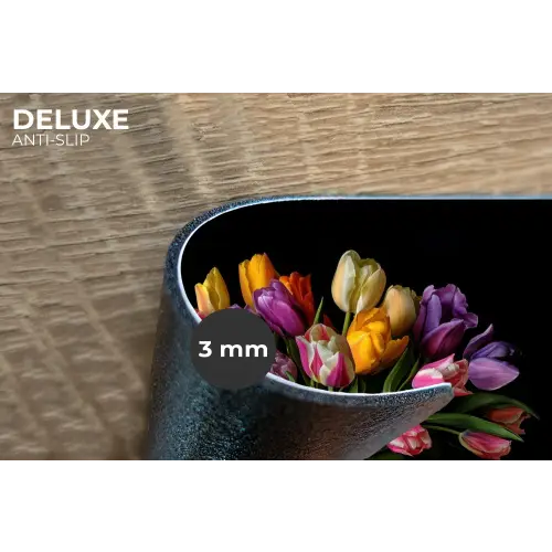 Tulpen - Kleuren - Hout - Vaas Placemat vinyl groot -closeup