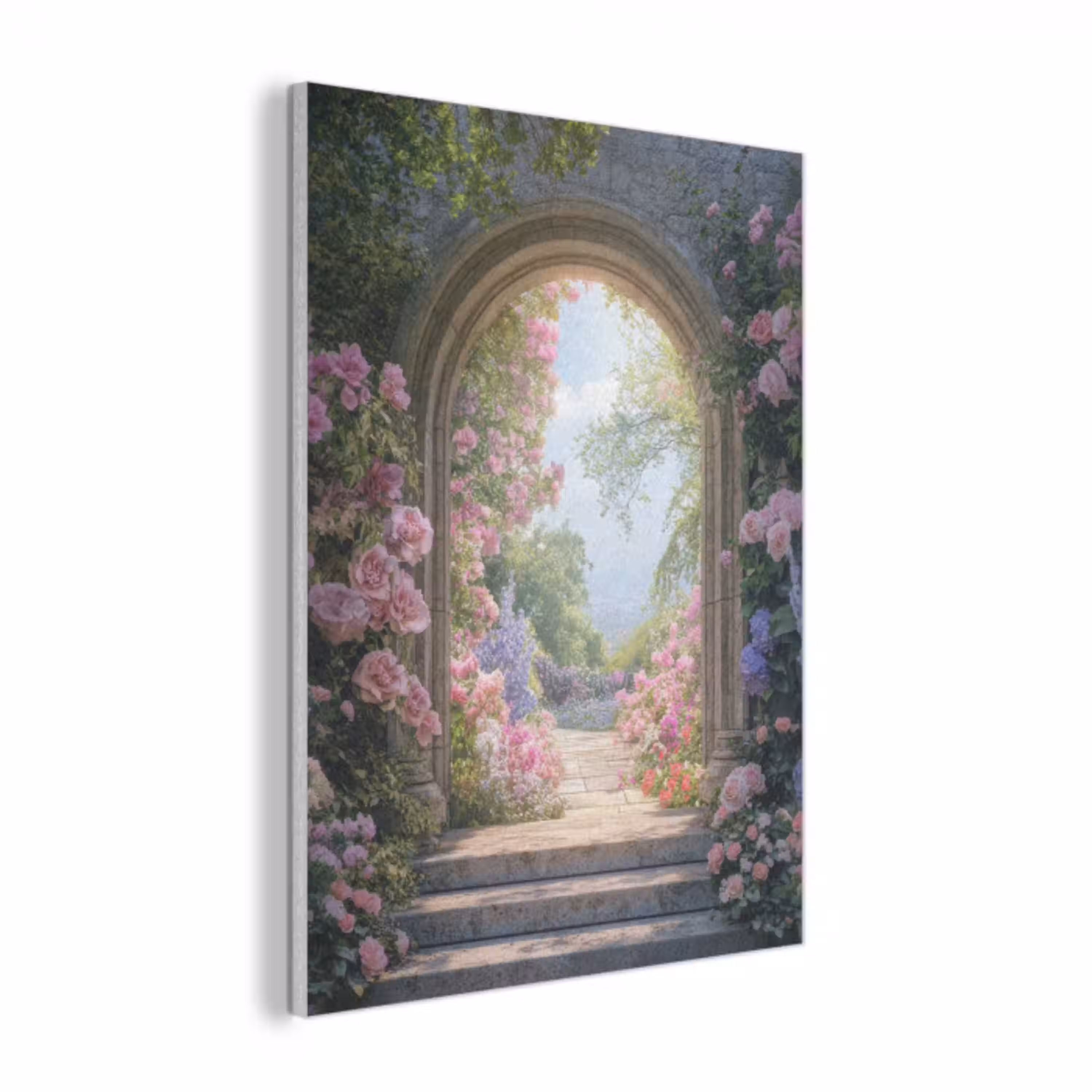Doorkijk - Rozen - Vintage - Bloemen PET vilt klein -3d