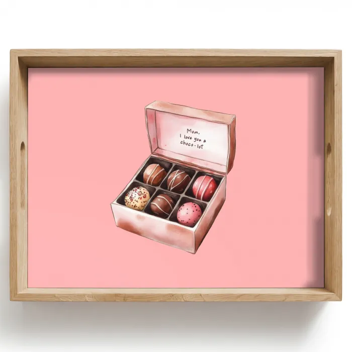 Doosje - Bonbons - Liefdevolle - Tekst Dienblad Rechthoek middel -z3d_shopping