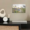 Bloemen - Zomer - Korenbloem - Blauw - Zon - Wolken poster papier klein -sfeer1