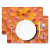 Dahlia - Bloem - Oranje Placemat vinyl groot -zzsfeer2_Kitchenyeah-website