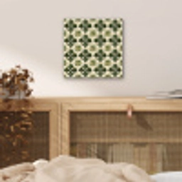 Patroon - Tegel - Groen aluminium wit klein 46 -sfeer3