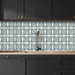 Dessin - Tegel - Blauw keuken achterwand 2 middel 871 -sfeer1