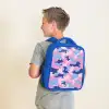 Camouflage - Roze - Blauw Kinderrugzak - Blauw middel -sfeer2