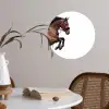 Paard - Springen - Modern Wandcirkel behangsticker klein -sfeer3
