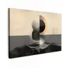 Cirkels - Schaduw - Abstract Tuinposter op houten frame 2 cm dik klein -3d