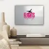 Catch flights not feelings - Vliegtuig - Roze canvas 2cm klein -sfeer6