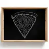 Pizzapunt - Toppings - Krijttekening Dienblad Rechthoek middel -z3d_shopping