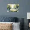 Bos - Schilderstijl - Kleurrijk poster papier klein -sfeer2