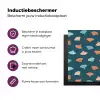 Zee - Dieren - Donkerblauw - Schelpen Inductie beschermer vinyl 3mm klein 276 -zzzzzzz-cc-usp