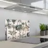 Tropisch - Bomen - Bladeren - Jungle keuken achterwand spatscherm klein -3d_schuin
