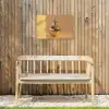 Goud - Disco - Glitter - Peer Tuinposter op houten frame 2 cm dik klein -sfeer4