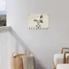 Vaas - Geruit - Groen - Bloem tuinposter los doek klein -sfeer8