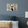 Abstract - Hert - Gewei - Goud poster papier klein -sfeer2
