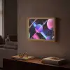 Bollen - Neon - Lijnen - Roze Light Box met batterij (Wandlamp) middel -sfeer1