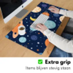 Ruimte - Planeten - Kleurrijk Muismat XXL klein -sfeer3