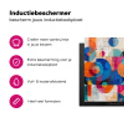 Kunst - Geometrisch - Abstract - Kleurrijk Inductie beschermer vinyl 3mm klein -wsfeer2_website