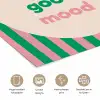 Gestreept - Quote - Ovaal - Roze poster papier klein -closeup_NL
