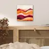 Abstract - Landschap - Golven aluminium wit klein -sfeer3