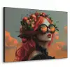 Vrouw - Kroon - Tomaat - Bascilicum - Zonnebril Textielframe - compleet frame klein -3d
