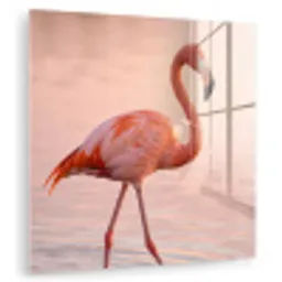 Flamingo - Water - Roze plexiglas 5mm klein -zzzproduct_nieuw