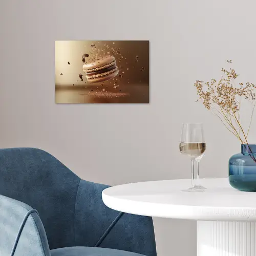 Chocolade - Macarons - Eten - Snoep poster papier klein -sfeer3