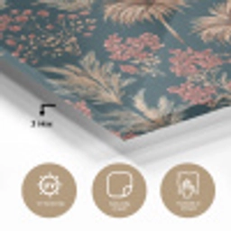 Botanisch - Patroon - Blauw plexiglas 5mm klein 11 -sfeer2