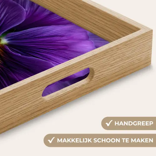 Paars - Viool - Diepte Dienblad Rechthoek middel -USP_HandgreepNL