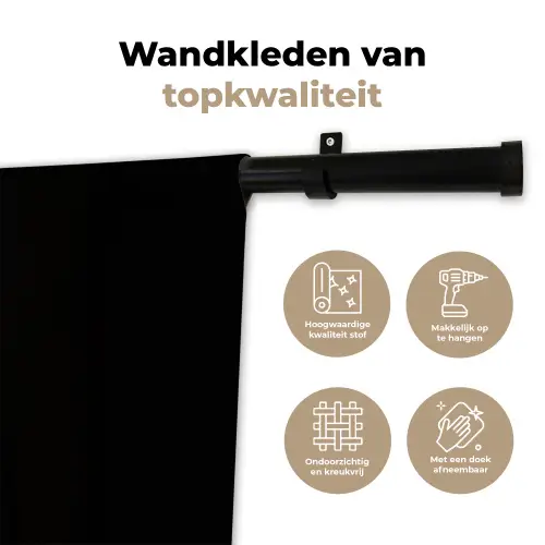 Ukelele - Delfts - Blauw - Muziek Wandkleed katoen klein -sfeer2