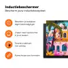 Kleurrijk - Roze - Oranje - Geel - Bloemen Inductie beschermer vinyl 3mm klein -zzzzzzz-td-ups