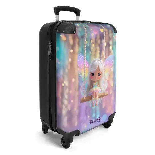 Schommelende fee met vleugels NBS - Handbagage koffer - Kinderen Unisex middel -productfoto_3d