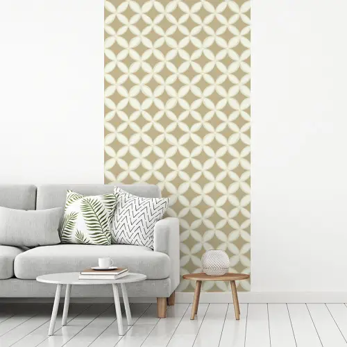 Symmetrisch - Motief - Beige fotobehang vinyl groot 64 -woonkamer