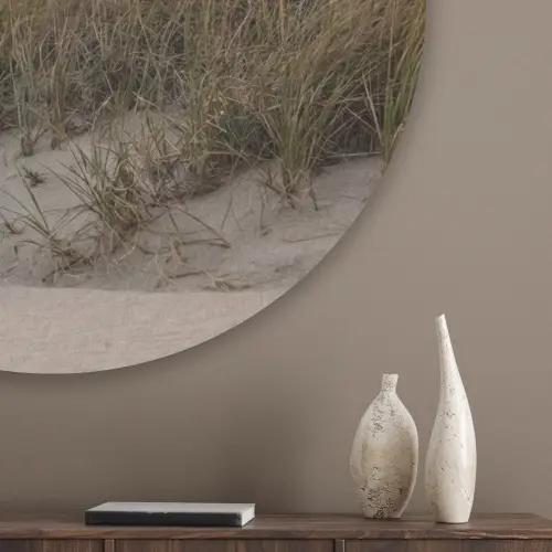 Duinlandschap - Zonsondergang - Strand Akoestische PET Vilt - Rond klein -sfeer5_closeup