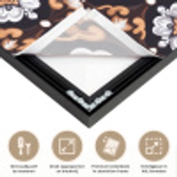 traditioneel - Element - Kleurrijk Textielframe zwart klein 947 -USP_feed_closeupNL