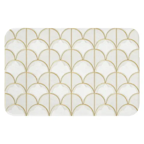 Mozaïek - Bogen - Goud WCmat klein 1009 -3d