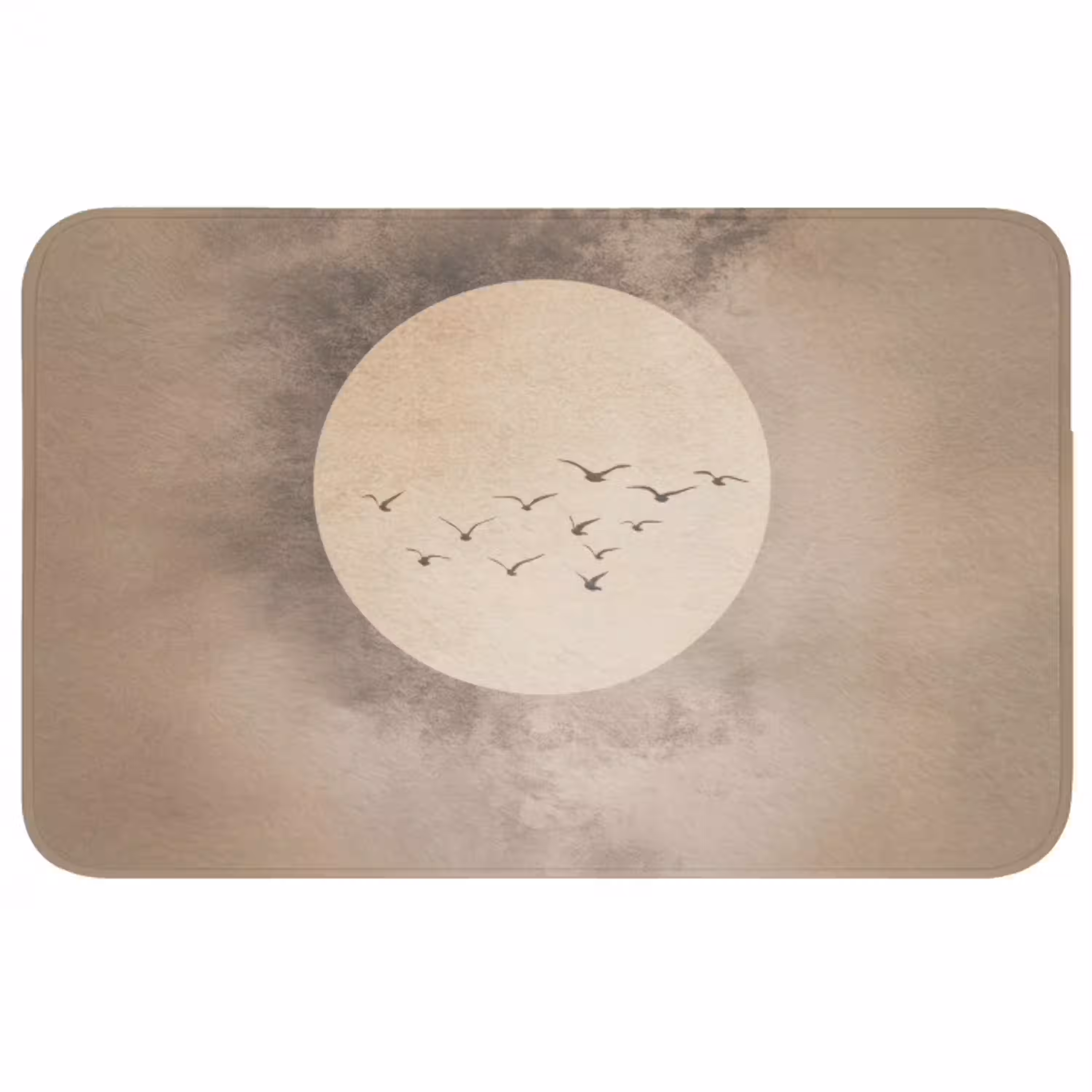 Vogel - Beige - Japandi WCmat middel -3d