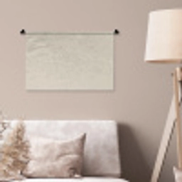Lichtbeige - Terrazzo - Grijs Wandkleed katoen klein 269 -sfeer4