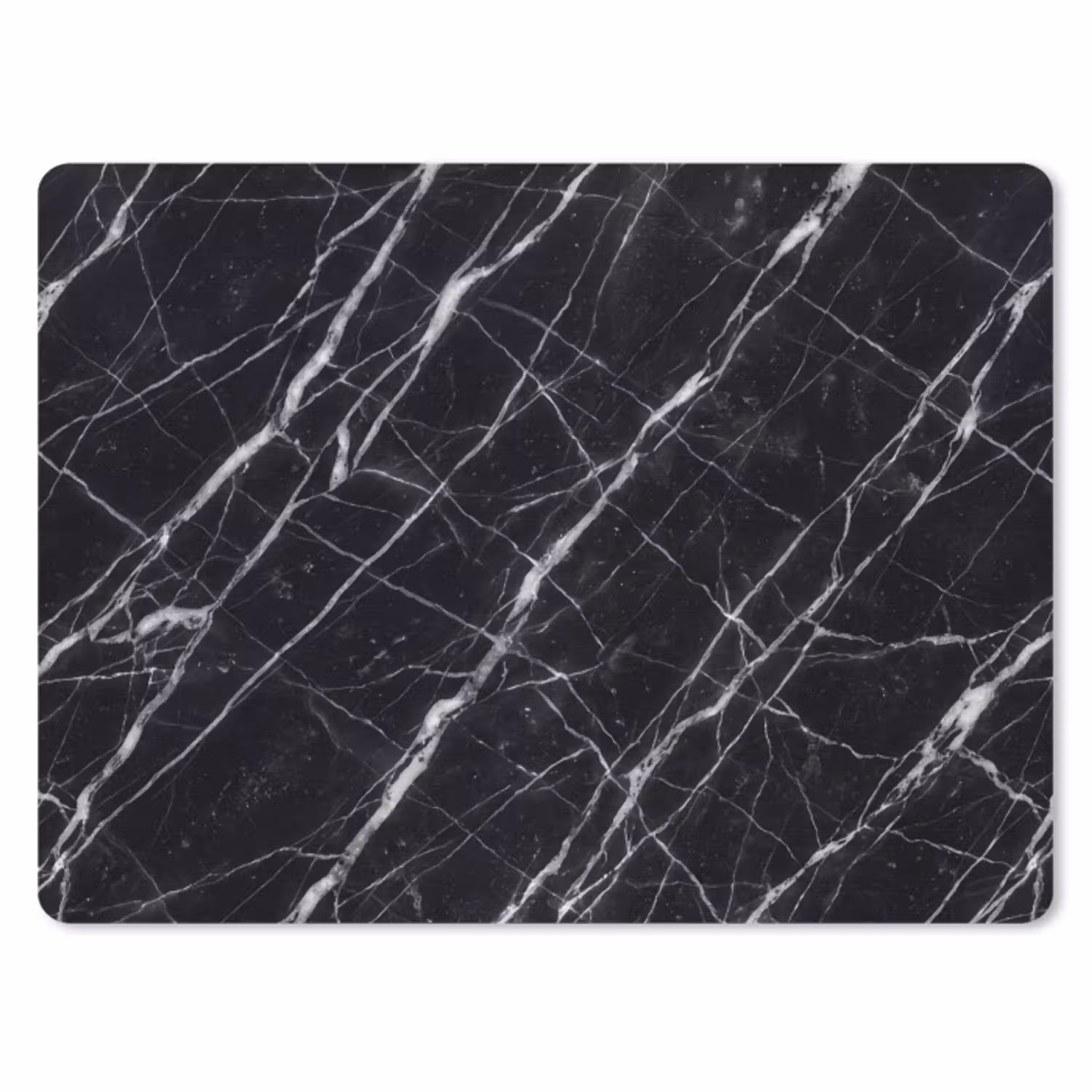 Marmer - Aders - Abstract - Zwart muismat rubber klein -3d