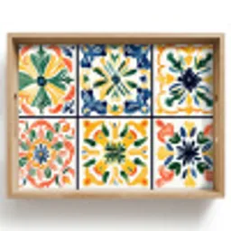 Spaans - Tegels - Keramiek - Bloemen Dienblad Rechthoek middel -z3d_shopping