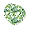 Bohemian - Bladeren - Bloemen - Tropisch Wandcirkel Organisch Plexiglas middel -3d