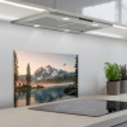 Bergen - Water - Bomen keuken achterwand spatscherm klein -3d_schuin