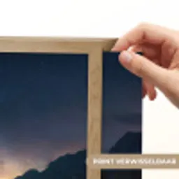 Kristalhelder meer - Bergen - Bergen Light Box met batterij (Wandlamp) middel -USP_websiteprintNL