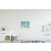 Glas - ijsblokjes - Citroen textielposter latten blank klein -kinderkamer