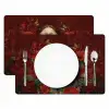 Bloemen - Dieprood - Zonnebril - Vrouw Placemat vinyl groot -zzsfeer2_Kitchenyeah-website