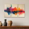 Kleurrijk - Abstract - Verflook - Modern Canvas - Meerluiken 3 luik klein -sfeer3