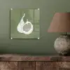 Vijgen - Minimalistisch - Getekend - Mosgroen plexiglas 5mm klein -sfeer3