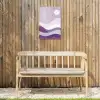 Golven - Heuvels - Abstract - Paars Tuinposter op houten frame 2 cm dik klein -sfeer4