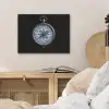 Kompas - Delfts blauw - Zwart PET vilt klein -sfeer3