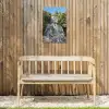 Stenen Boeddha in de ochtendzon Tuinposter op houten frame 2 cm dik klein -sfeer4