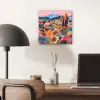 Witte bergtop - Modern - Kleurrijk aluminium wit klein -sfeer5